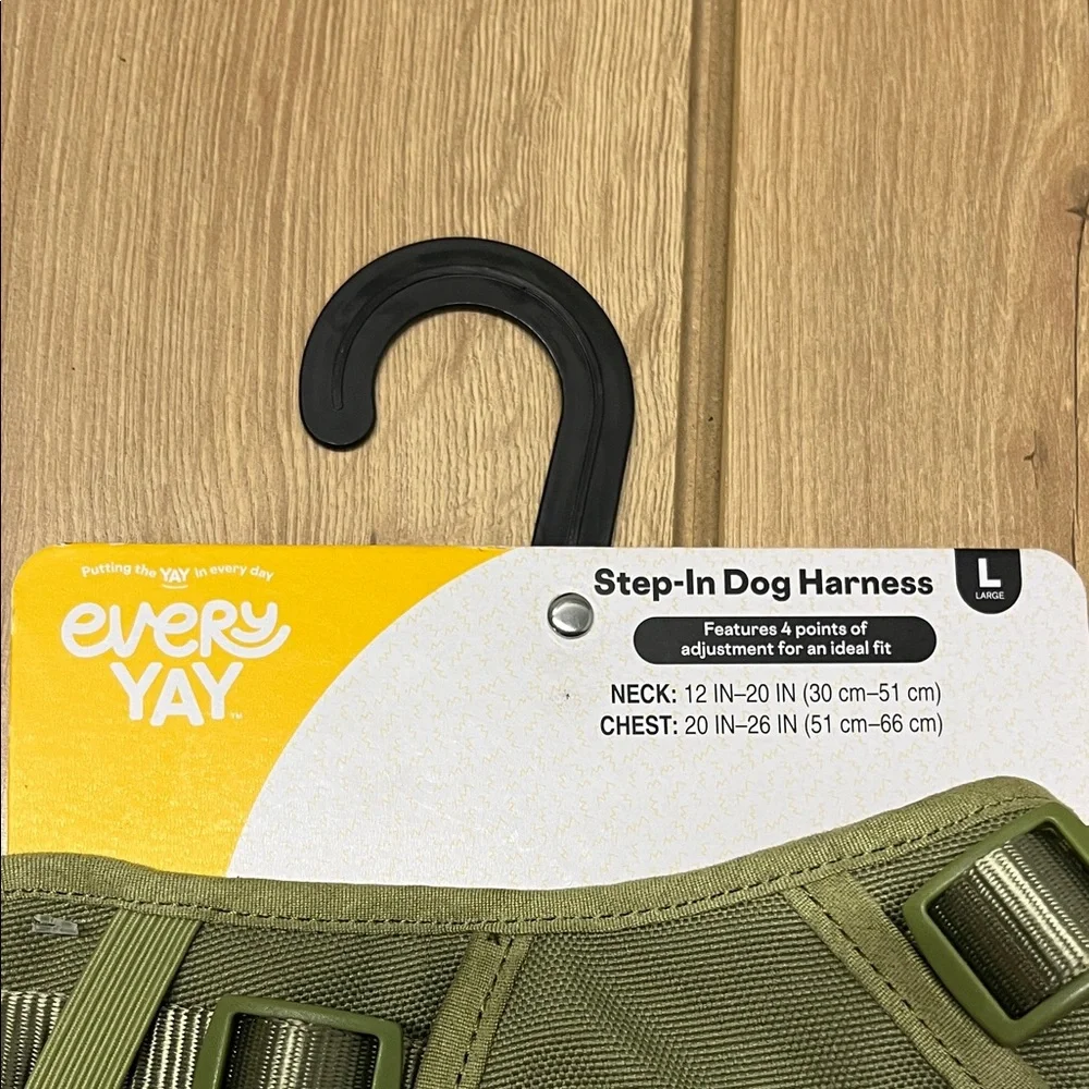 Green Step-In Dog Harness